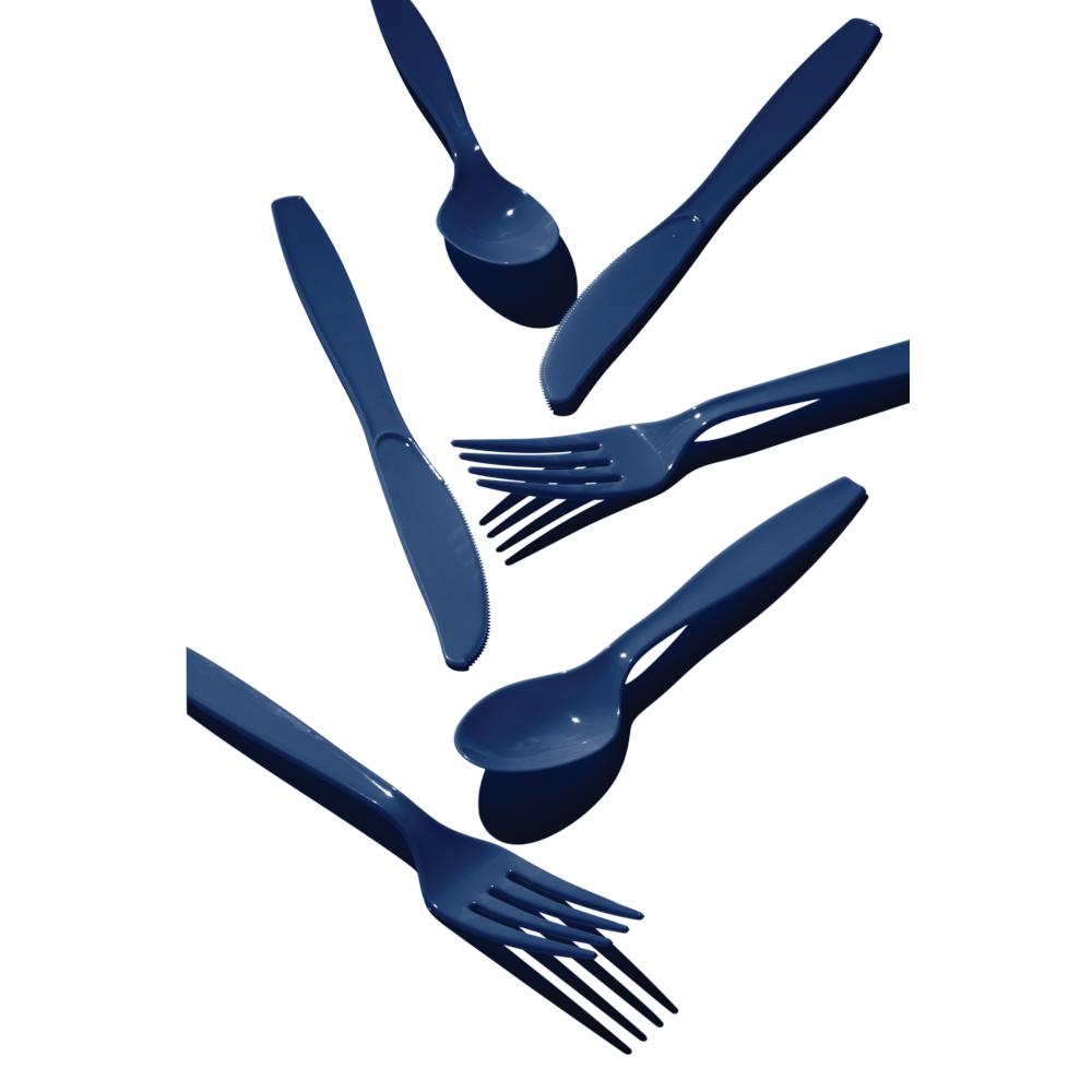 Navy 24Ct Assorted Cutlery (24/Pkg) by Creative Converting