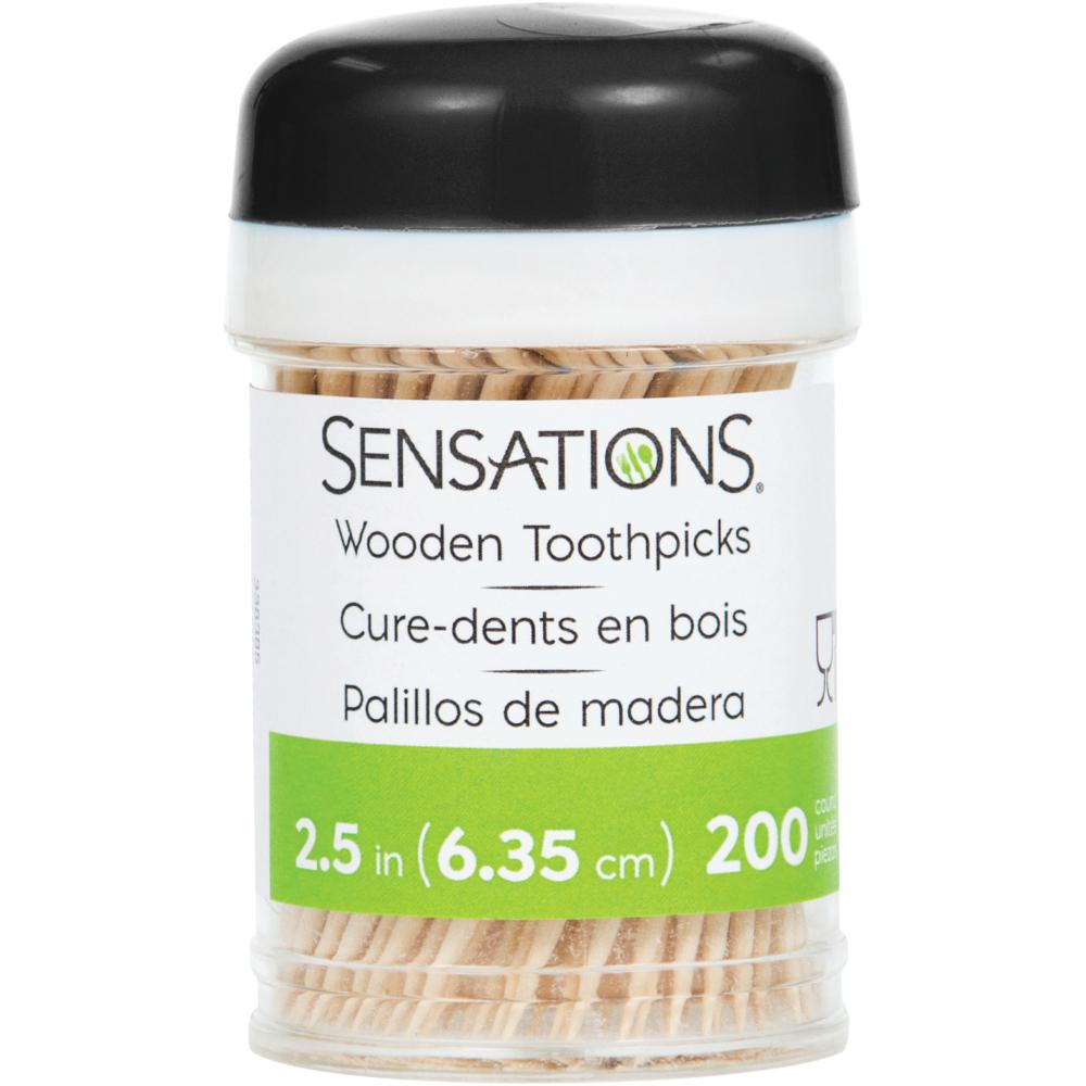 200Ct 2.5" Wood Toothpicks, Natural, In Dispenser (200/Pkg) by Creative Converting