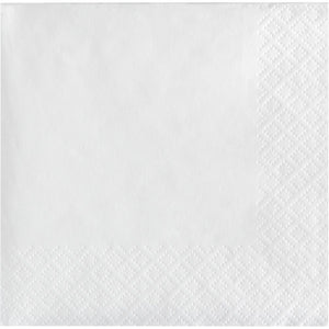 White 40Ct 2Ply Beverage Napkin (40/Pkg) by Creative Converting