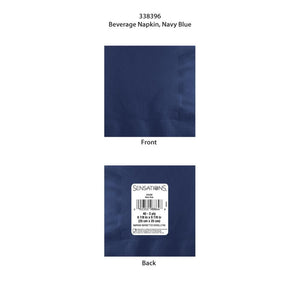 Navy 40Ct 2Ply Beverage Napkin (40/Pkg) by Creative Converting