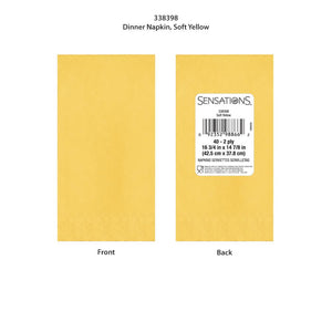 Soft Yellow 40Ct 2Ply Dinner Napkin (40/Pkg) by Creative Converting