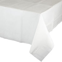 White 1Ct Tablecover, 54X108