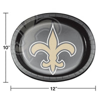 New Orleans Saints Oval Platter 10