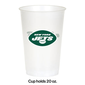 New York Jets Plastic Cup, 20oz 8ct