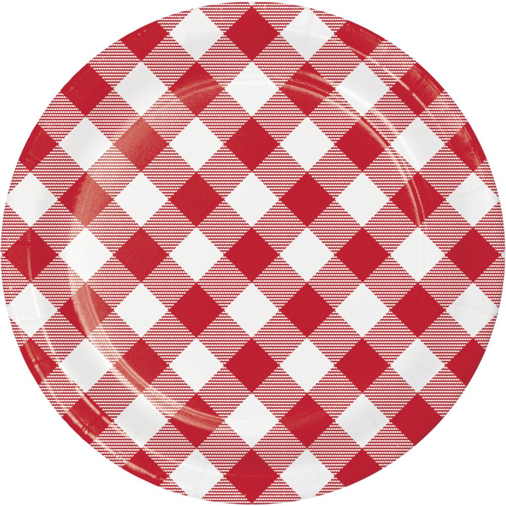 Classic Gingham Dessert Plate (8/Pkg) by Creative Converting