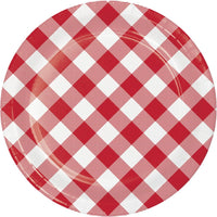 Classic Gingham Dessert Plate (8/Pkg) by Creative Converting