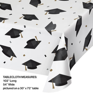 Paper Tablecover Aop 54X102, Grad Toss (1/Pkg) by Creative Converting