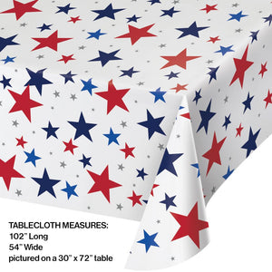 Paper Tablecover Aop 54X102, Stars (1/Pkg) by Creative Converting