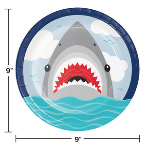 Shark Party Dinner Plate (8/Pkg) by Creative Converting