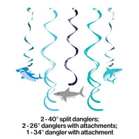 Shark Party Dizzy Danglers Assorted (5/Pkg) by Creative Converting
