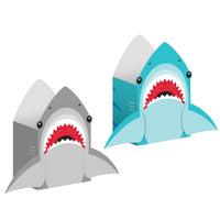 Shark Party Paper Treat Bag With Attachments (8/Pkg)