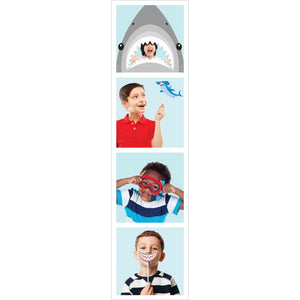 Shark Party Photo Booth Props (10/Pkg) by Creative Converting