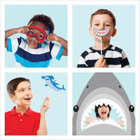 Shark Party Photo Booth Props (10/Pkg) by Creative Converting