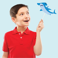 Shark Party Photo Booth Props (10/Pkg) by Creative Converting