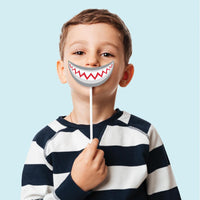 Shark Party Photo Booth Props (10/Pkg) by Creative Converting