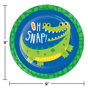 Alligator Party Dinner Plate (8/Pkg) by Creative Converting