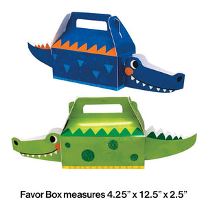 Alligator Party Treat Box 3D (4/Pkg) by Creative Converting