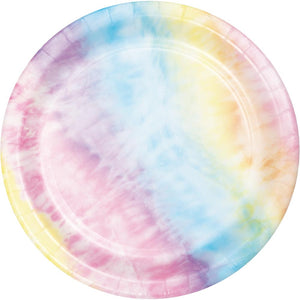 Tie Dye Party Dessert Plate (8/Pkg) by Creative Converting