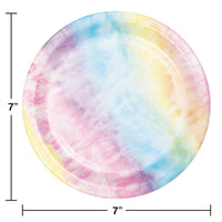 Tie Dye Party Dessert Plate (8/Pkg) by Creative Converting