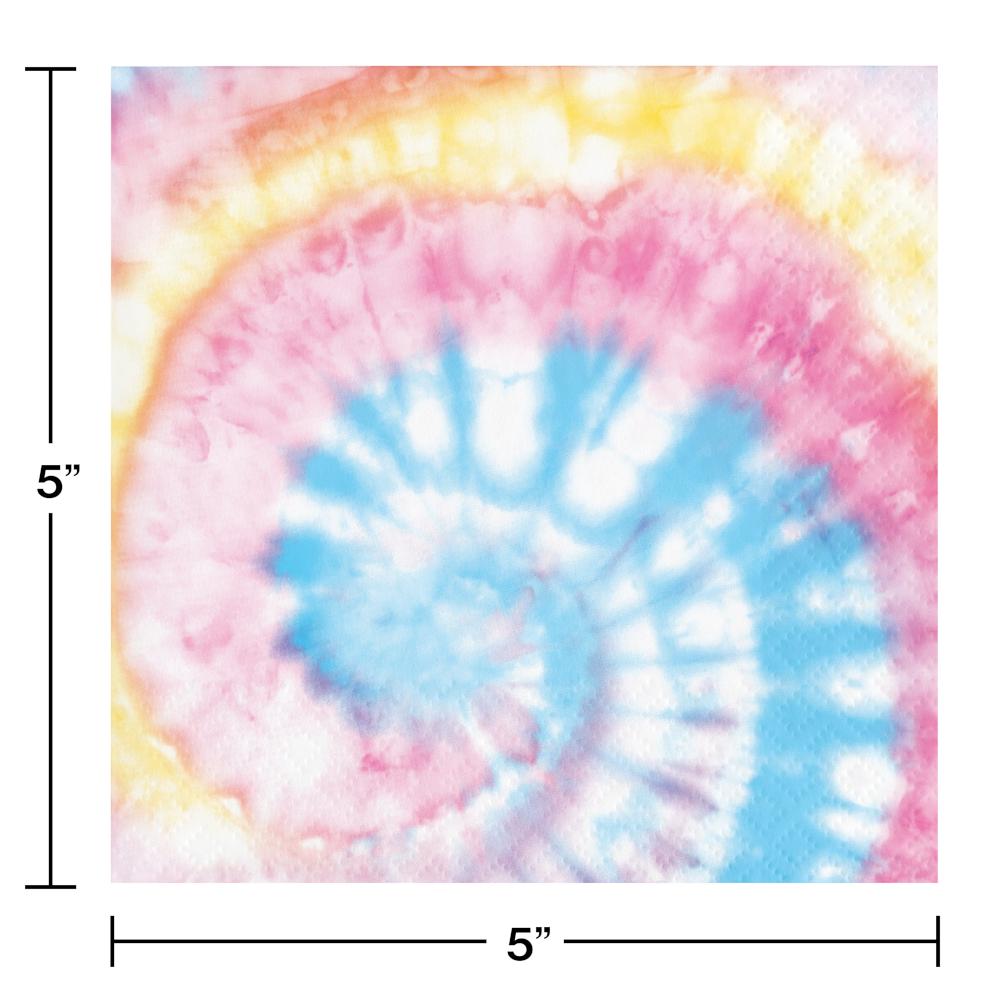 Tie Dye Party Beverage Napkin (16/Pkg) by Creative Converting