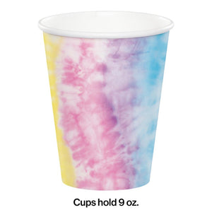 Tie Dye Party Hot/Cold Cup 9Oz. (8/Pkg) by Creative Converting