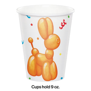 Party Balloon Animals Hot/Cold Cup 9Oz. (8/Pkg) by Creative Converting