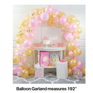 Pink And Gold Balloon Garland Kit (112/Pkg) by Creative Converting