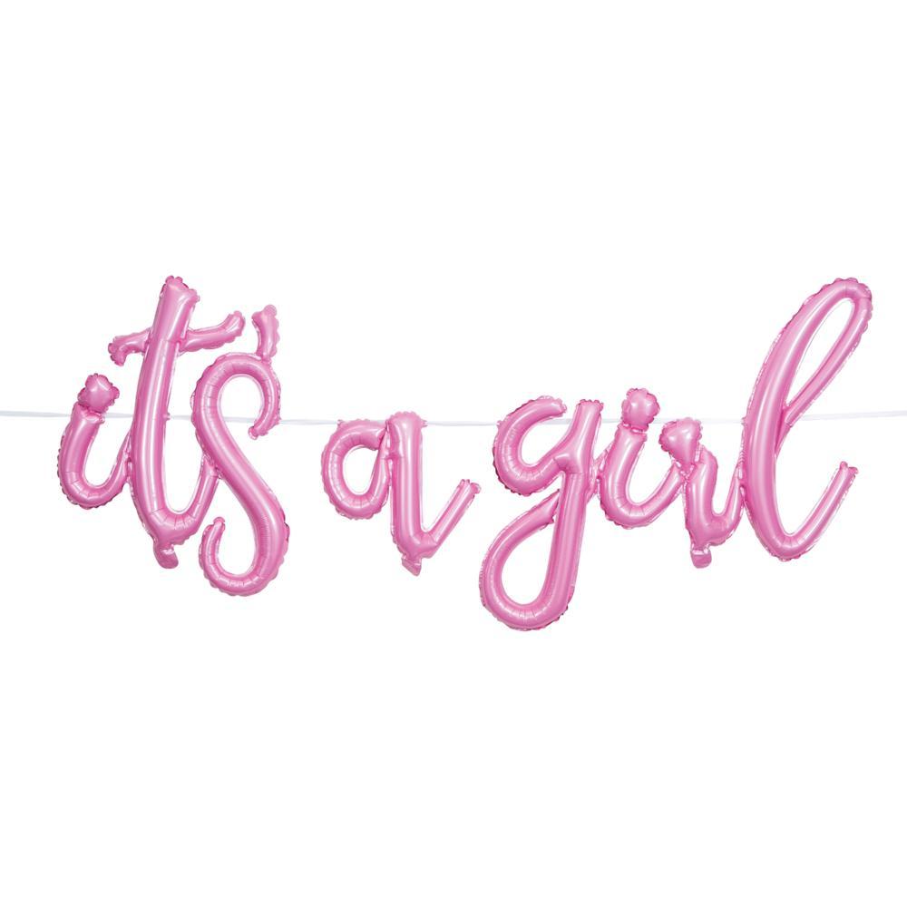 It'S A Girl Balloon Banner Party Supplies by Creative Converting