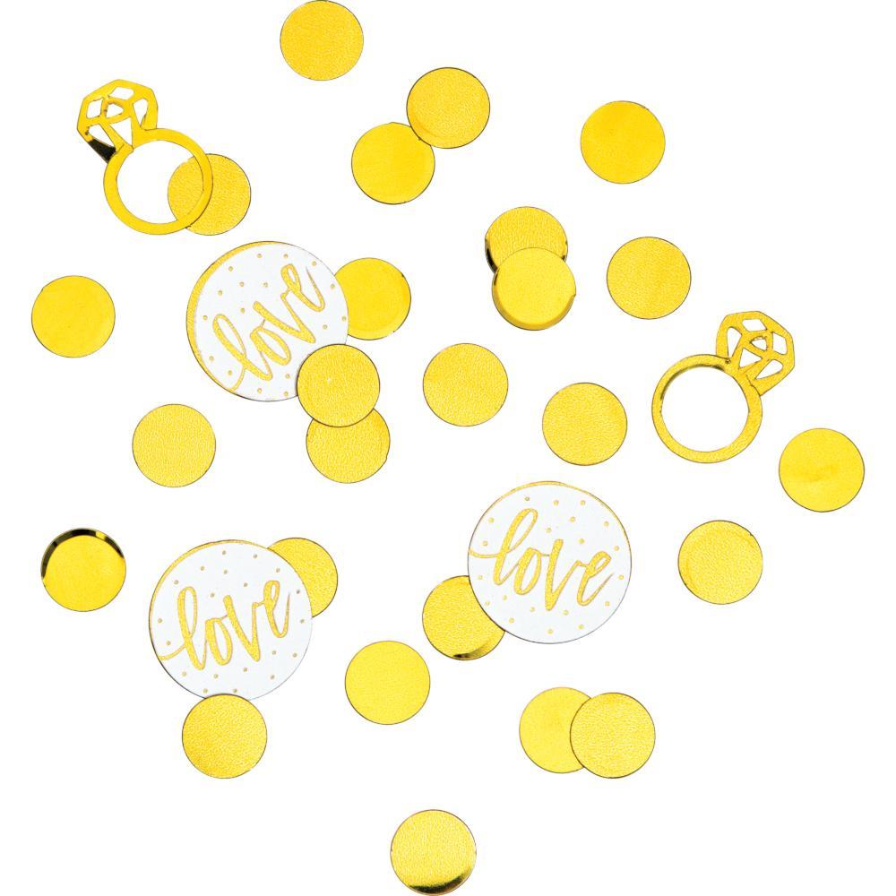 White And Gold Wedding Confetti Party Supplies by Creative Converting