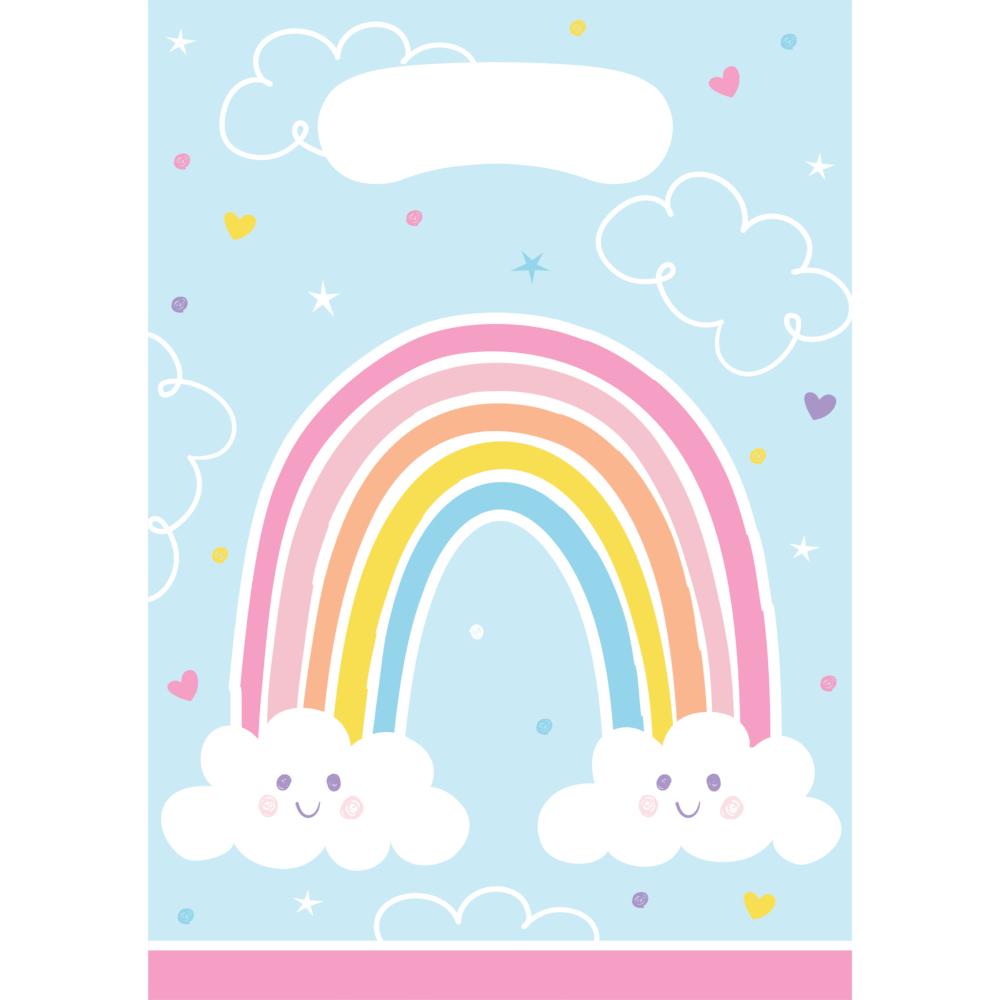 Happy Rainbow Loot Bag (8/Pkg) by Creative Converting