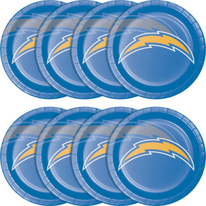 Los Angeles Chargers Dinner Plate 8ct