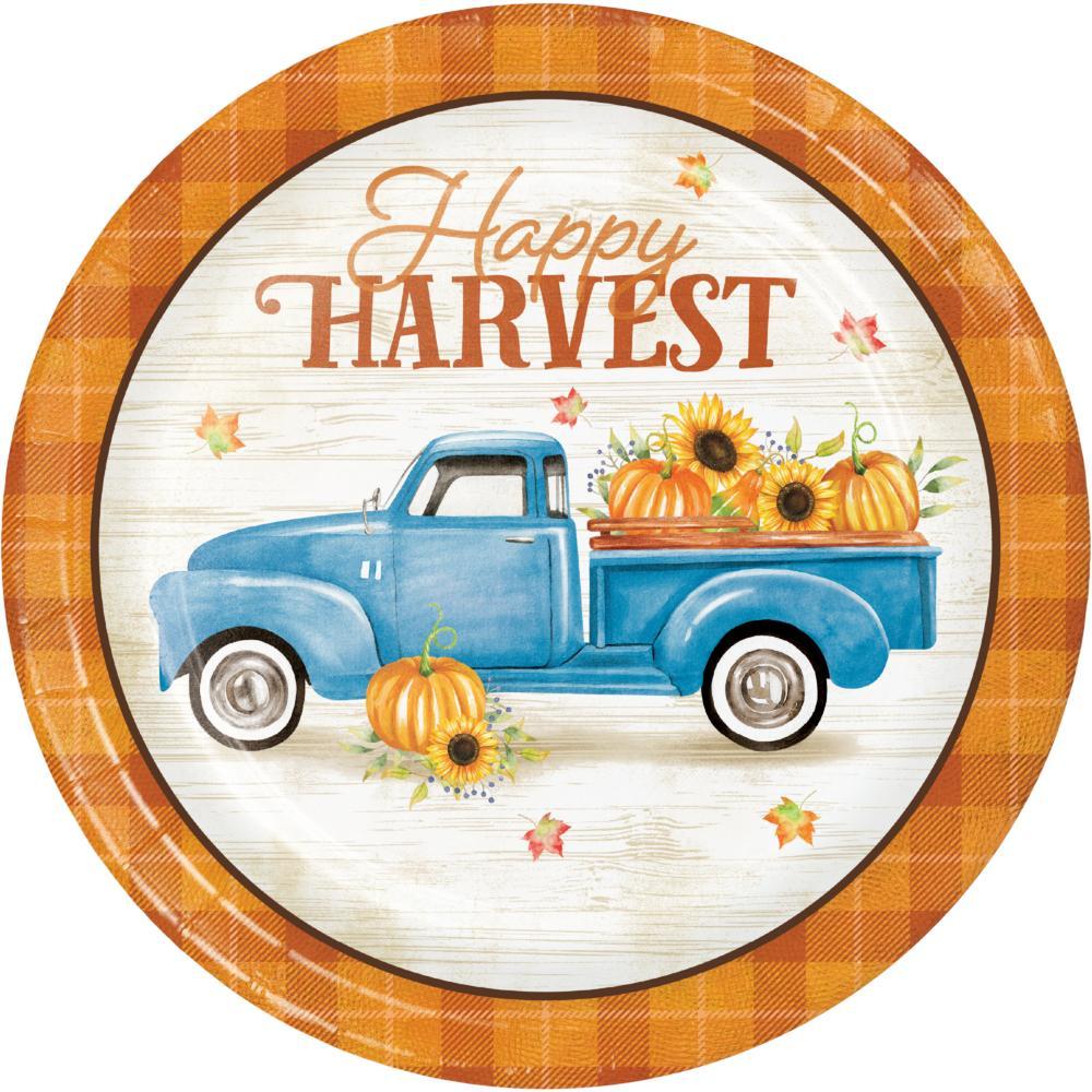 Harvest Truck Dinner Plate, 8 ct Party Supplies by Creative Converting