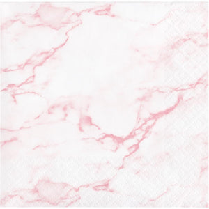 Pink Marble Beverage Napkin (16/Pkg) by Creative Converting