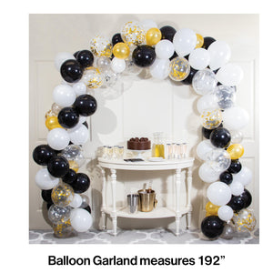 Black & White Balloon Garland Kit (112/Pkg) by Creative Converting