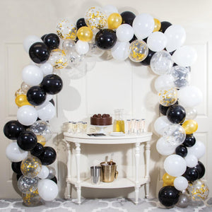 Black & White Balloon Garland Kit (112/Pkg) by Creative Converting