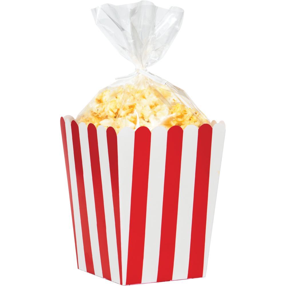 Popcorn Favor Boxes With Cello Bags, 8 ct Party Supplies by Creative Converting