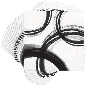 Artistic Abstract Luncheon Napkin, 3Ply (16/Pkg) by Creative Converting