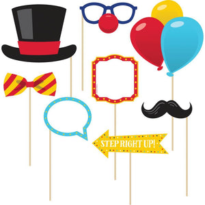 Carnival Photo Booth Kit, 9 ct Party Supplies by Creative Converting