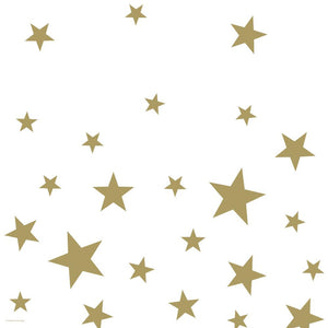 Stars White Plastic Tablecover 54" x 108", All Over Print