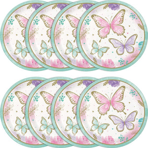 Butterfly Shimmer Dinner Plate 8ct