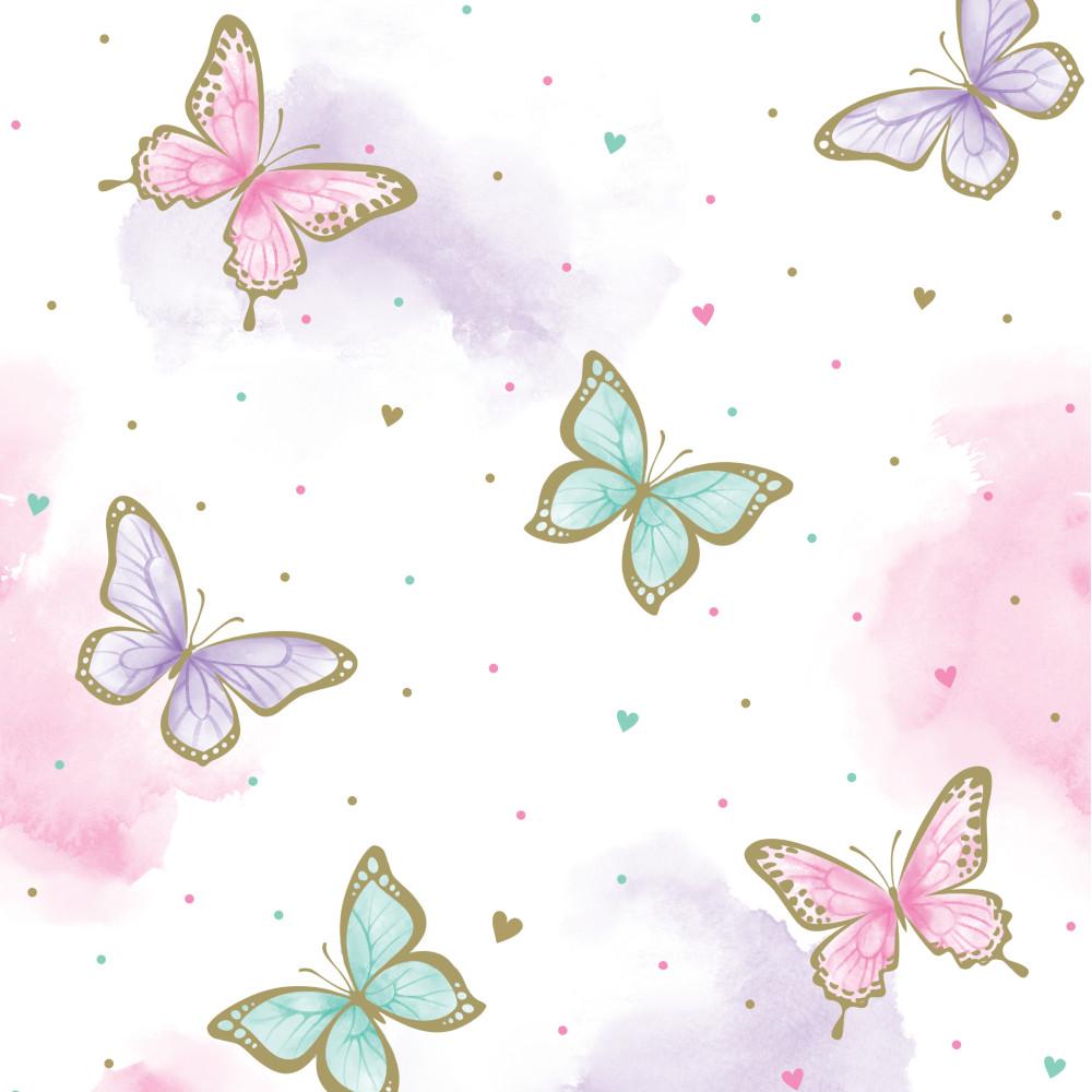 Butterfly Shimmer Tablecover, Paper 1ct