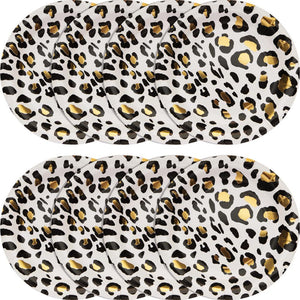 Leopard Dinner Plate, Foil 8ct