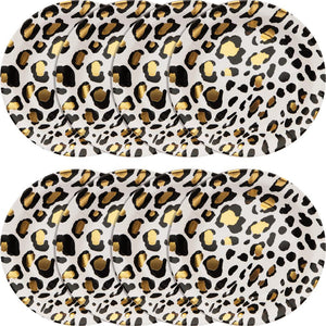 Leopard Dessert Plate, Foil 8ct