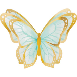 Butterfly Shimmer 3D Centerpiece, Foil 3ct
