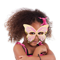 Butterfly Shimmer Paper Masks, Foil 8ct