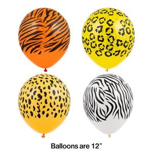 Party Animals Latex Balloons, Animal Prints 15ct