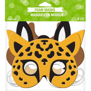 Party Animals Foam Masks 4ct
