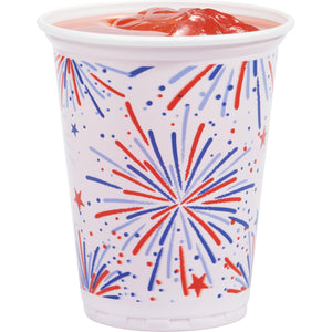 Fun Fireworks Printed Plastic Cups, 16oz 8ct by Creative Converting