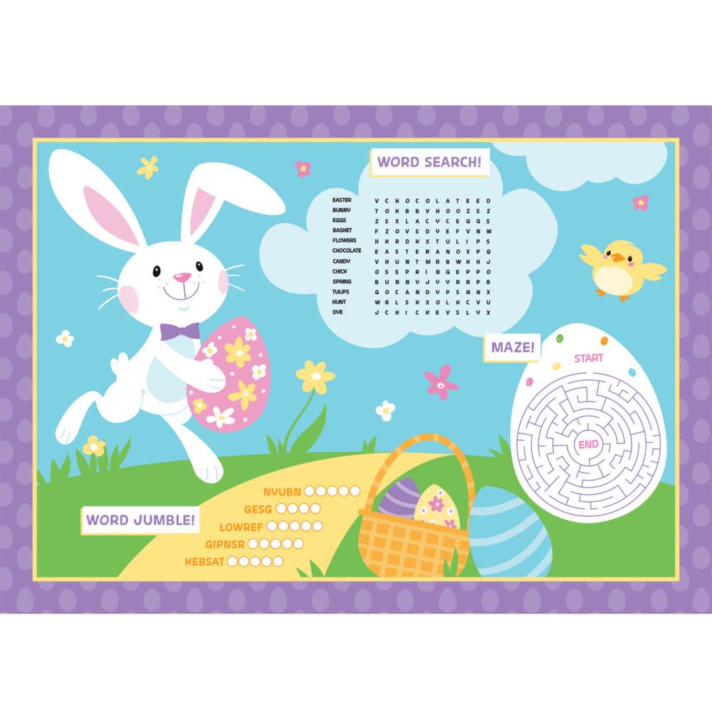 Easter Placemats, Easter Activity 8ct