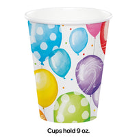 Balloon Bash Hot/Cold Cup 9oz. 8ct